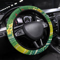 Australia Budgerigars Parakeets Steering Wheel Cover Cute Budgies Santa Tropical Flowers