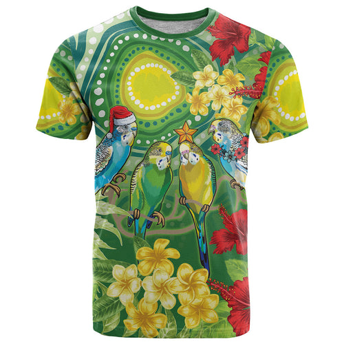 Australia Budgerigars Parakeets Personalised T Shirt Cute Budgies Santa Tropical Flowers