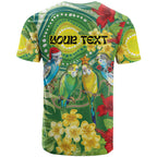 Australia Budgerigars Parakeets Personalised T Shirt Cute Budgies Santa Tropical Flowers