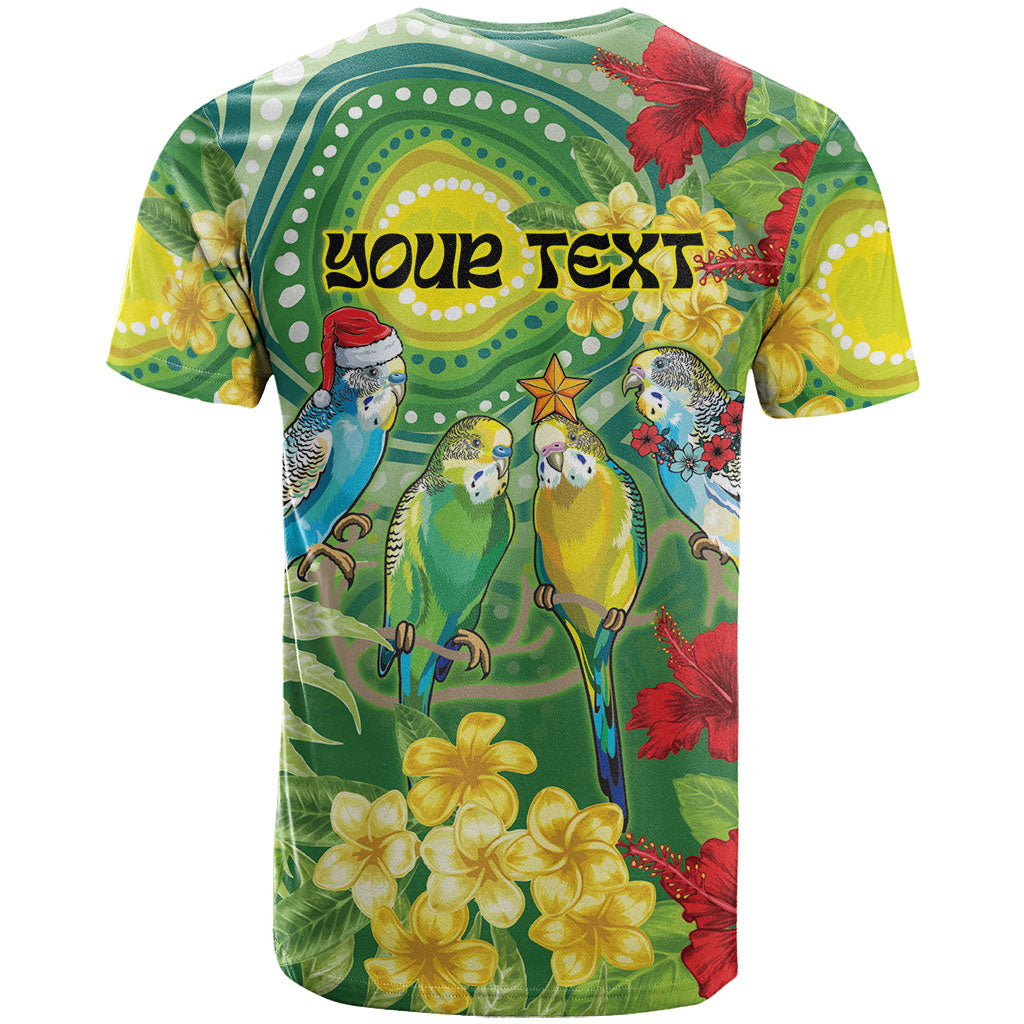 Australia Budgerigars Parakeets Personalised T Shirt Cute Budgies Santa Tropical Flowers