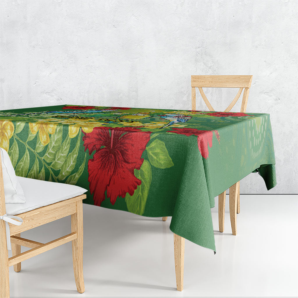Australia Budgerigars Parakeets Personalised Tablecloth Cute Budgies Santa Tropical Flowers