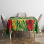 Australia Budgerigars Parakeets Personalised Tablecloth Cute Budgies Santa Tropical Flowers