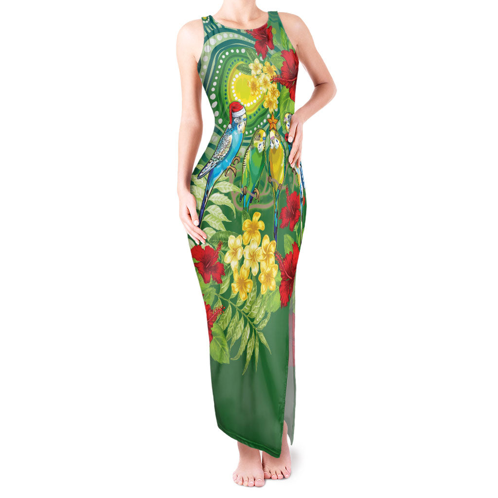 Australia Budgerigars Parakeets Personalised Tank Maxi Dress Cute Budgies Santa Tropical Flowers