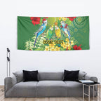 Australia Budgerigars Parakeets Personalised Tapestry Cute Budgies Santa Tropical Flowers