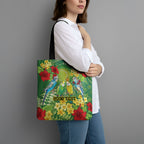 Australia Budgerigars Parakeets Personalised Tote Bag Cute Budgies Santa Tropical Flowers