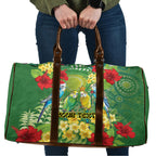 Australia Budgerigars Parakeets Personalised Travel Bag Cute Budgies Santa Tropical Flowers