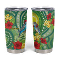 Australia Budgerigars Parakeets Personalised Tumbler Cup Cute Budgies Santa Tropical Flowers