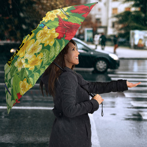 Australia Budgerigars Parakeets Personalised Umbrella Cute Budgies Santa Tropical Flowers
