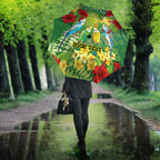Australia Budgerigars Parakeets Personalised Umbrella Cute Budgies Santa Tropical Flowers