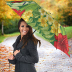 Australia Budgerigars Parakeets Personalised Umbrella Cute Budgies Santa Tropical Flowers
