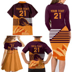 NRL Broncos Australia Day Custom Family Matching Long Sleeve Bodycon Dress and Hawaiian Shirt Sydney Opera House Style