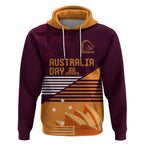 NRL Broncos Australia Day Custom Hoodie Sydney Opera House Style