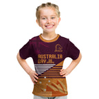 NRL Broncos Australia Day Custom Kid T Shirt Sydney Opera House Style