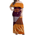 NRL Broncos Australia Day Custom Off Shoulder Maxi Dress Sydney Opera House Style