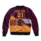 NRL Broncos Australia Day Custom Sleeve Zip Bomber Jacket Sydney Opera House Style