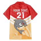NRL Dolphins Australia Day Custom Family Matching Long Sleeve Bodycon Dress and Hawaiian Shirt Sydney Opera House Style