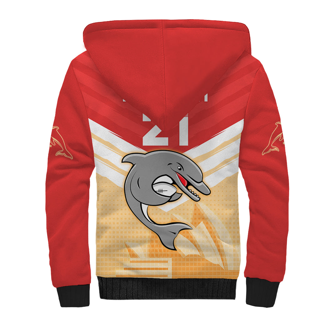 NRL Dolphins Australia Day Custom Sherpa Hoodie Sydney Opera House Style