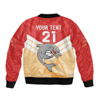 NRL Dolphins Australia Day Custom Sleeve Zip Bomber Jacket Sydney Opera House Style