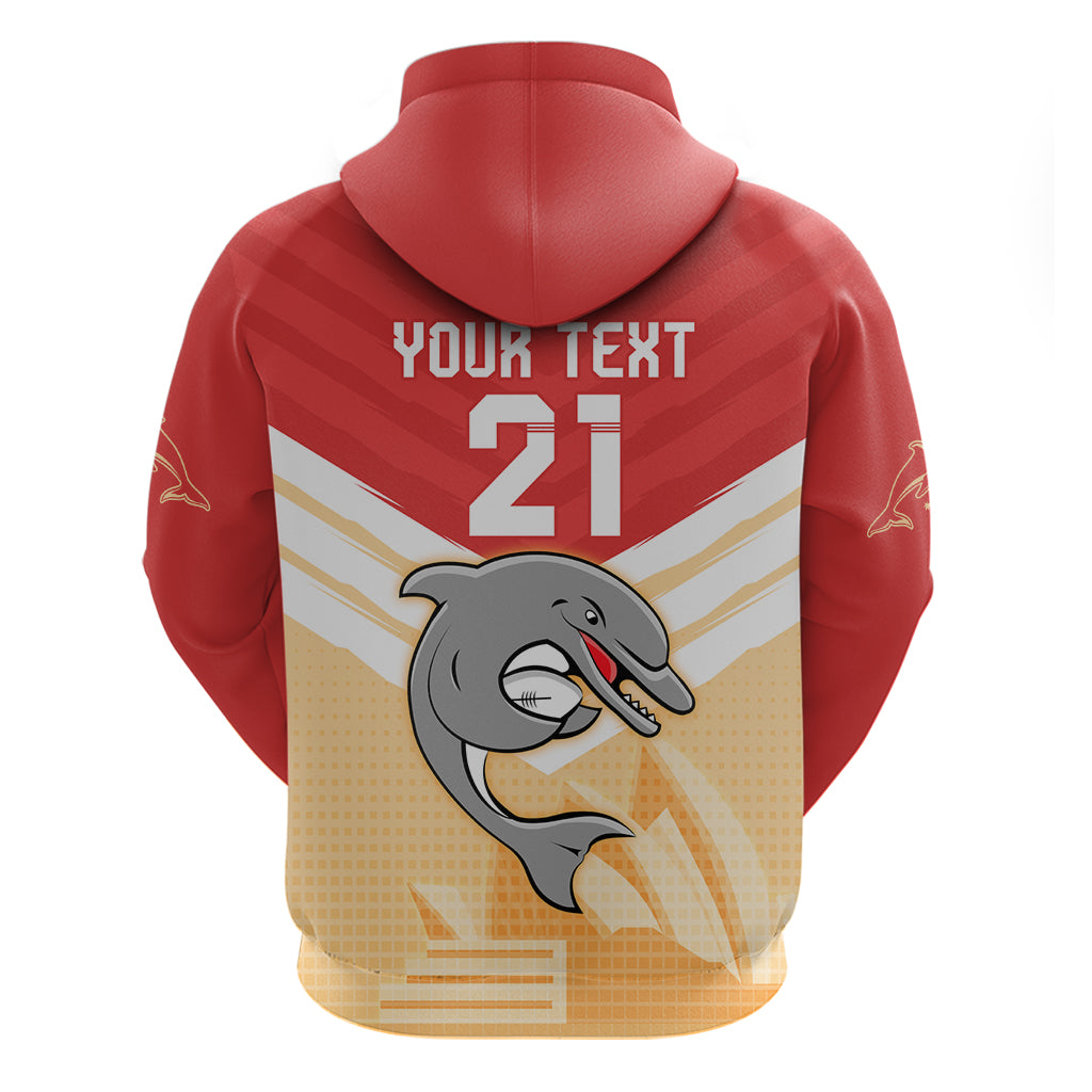 NRL Dolphins Australia Day Custom Zip Hoodie Sydney Opera House Style