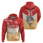 NRL Dolphins Australia Day Custom Zip Hoodie Sydney Opera House Style