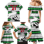 NRL Rabittohs Australia Day Custom Family Matching Mermaid Dress and Hawaiian Shirt Sydney Opera House Glory Glory