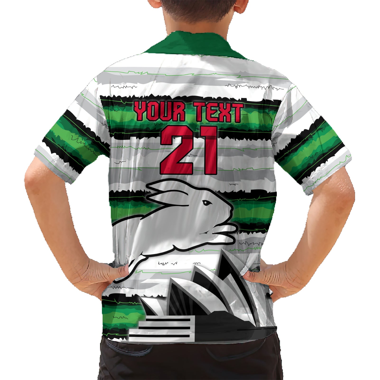 NRL Rabittohs Australia Day Custom Hawaiian Shirt Sydney Opera House Glory Glory