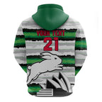 NRL Rabittohs Australia Day Custom Hoodie Sydney Opera House Glory Glory