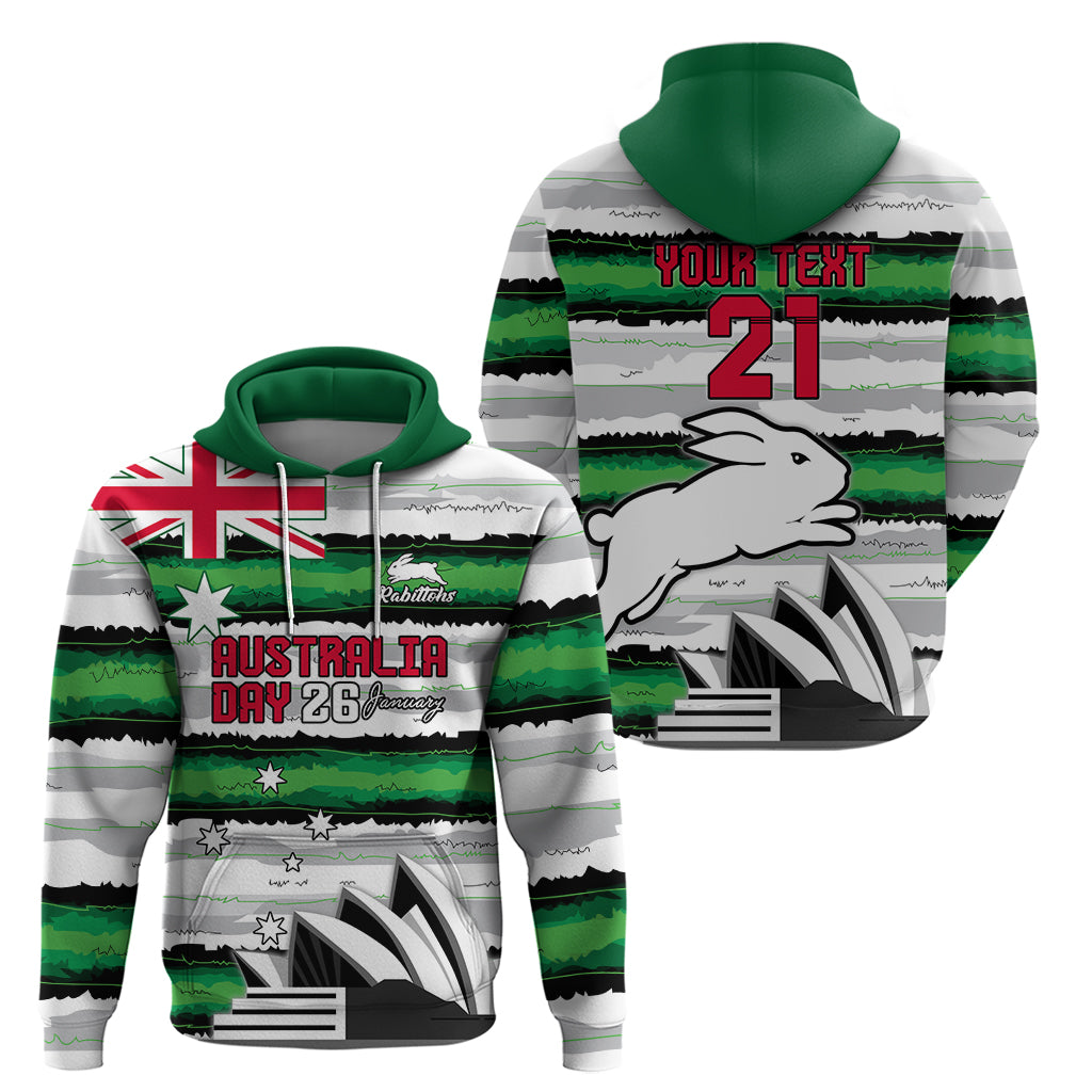 NRL Rabittohs Australia Day Custom Hoodie Sydney Opera House Glory Glory