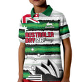 NRL Rabittohs Australia Day Custom Kid Polo Shirt Sydney Opera House Glory Glory
