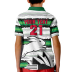 NRL Rabittohs Australia Day Custom Kid Polo Shirt Sydney Opera House Glory Glory