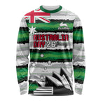 NRL Rabittohs Australia Day Custom Long Sleeve Shirt Sydney Opera House Glory Glory