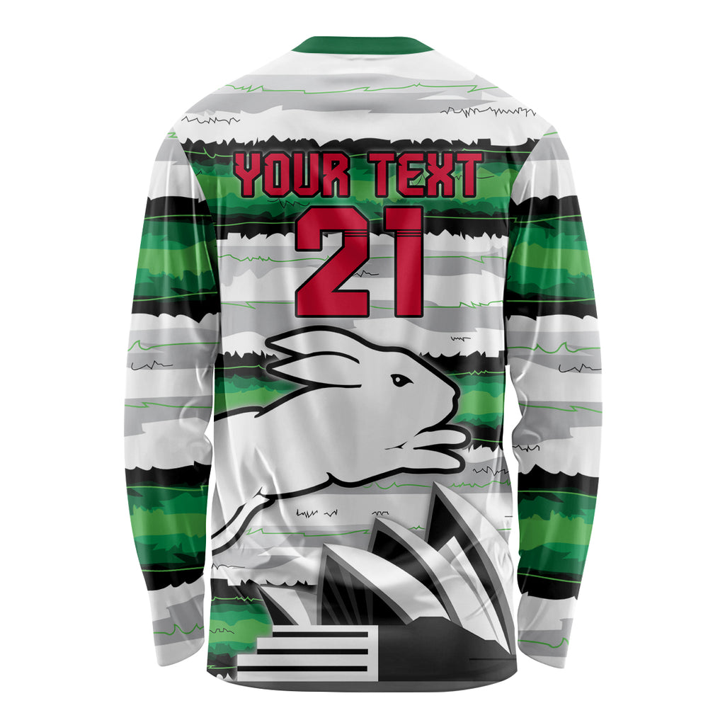 NRL Rabittohs Australia Day Custom Long Sleeve Shirt Sydney Opera House Glory Glory