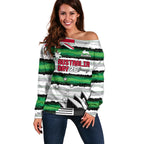 NRL Rabittohs Australia Day Custom Off Shoulder Sweater Sydney Opera House Glory Glory