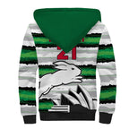 NRL Rabittohs Australia Day Custom Sherpa Hoodie Sydney Opera House Glory Glory