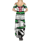 NRL Rabittohs Australia Day Custom Summer Maxi Dress Sydney Opera House Glory Glory