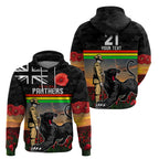 Custom Panthers Rugby ANZAC Day Hoodie Soldiers Poppy Field 2024