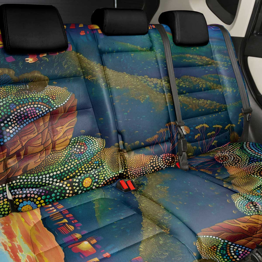 Australia Blue Mountains Back Car Seat Cover Aboriginal Dot Painting