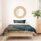Australia Blue Mountains Bedding Set Aboriginal Dot Painting