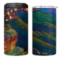 Australia Blue Mountains 4 in 1 Can Cooler Tumbler Aboriginal Dot Painting