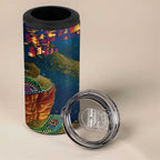 Australia Blue Mountains 4 in 1 Can Cooler Tumbler Aboriginal Dot Painting
