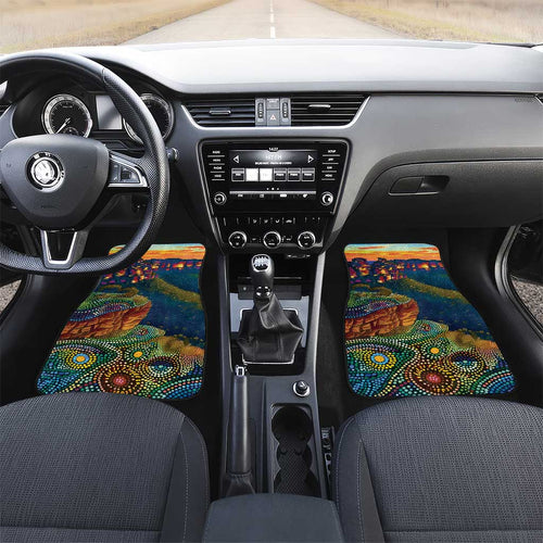 Australia Blue Mountains Car Mats Aboriginal Dot Painting
