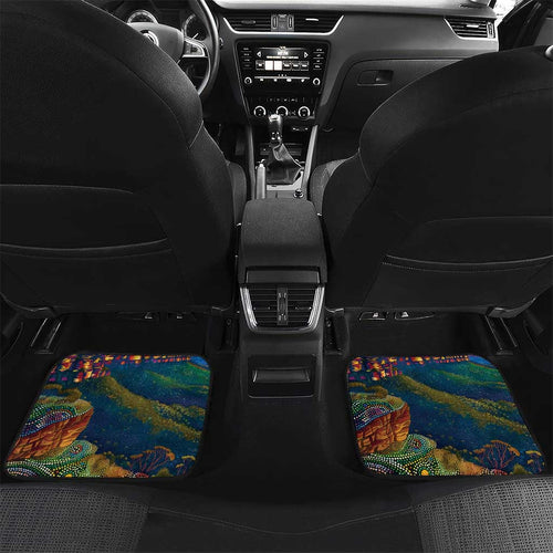 Australia Blue Mountains Car Mats Aboriginal Dot Painting