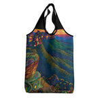Australia Blue Mountains Grocery Bag Aboriginal Dot Painting