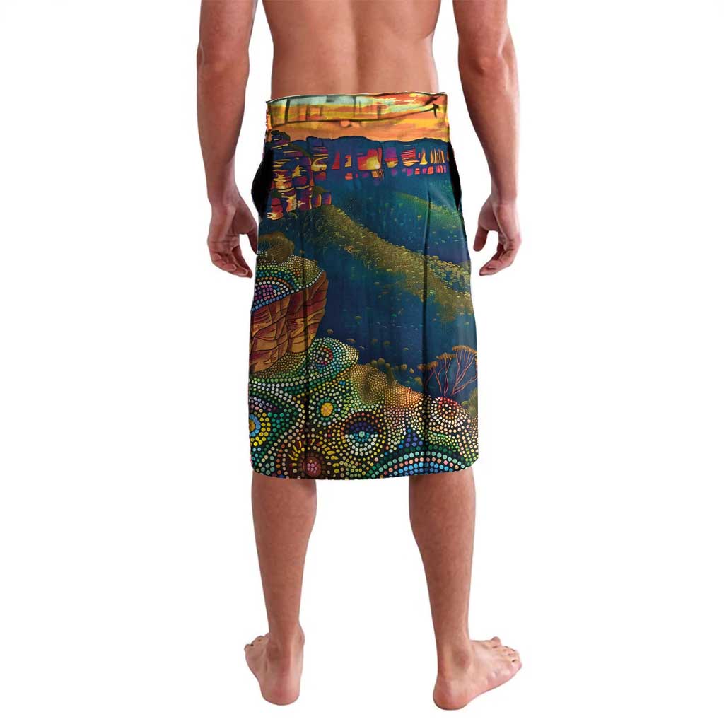 Australia Blue Mountains Lavalava Aboriginal Dot Painting
