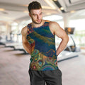 Australia Blue Mountains Men Tank Top Aboriginal Dot Painting