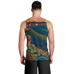 Australia Blue Mountains Men Tank Top Aboriginal Dot Painting
