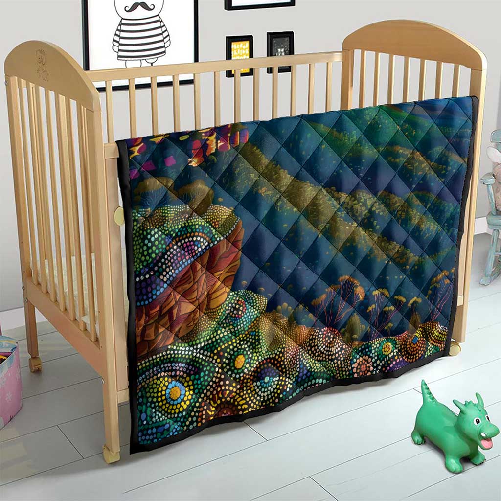 Australia Blue Mountains Quilt Aboriginal Dot Painting