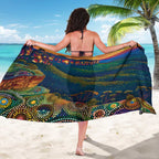 Australia Blue Mountains Sarong Aboriginal Dot Painting