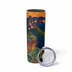 Australia Blue Mountains Skinny Tumbler Aboriginal Dot Painting