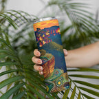 Australia Blue Mountains Skinny Tumbler Aboriginal Dot Painting